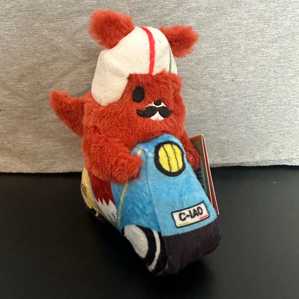 Bark Box M Buona Squirrela Squirrel Scooter Dog Toy Plush Ciao Squeaky NWT